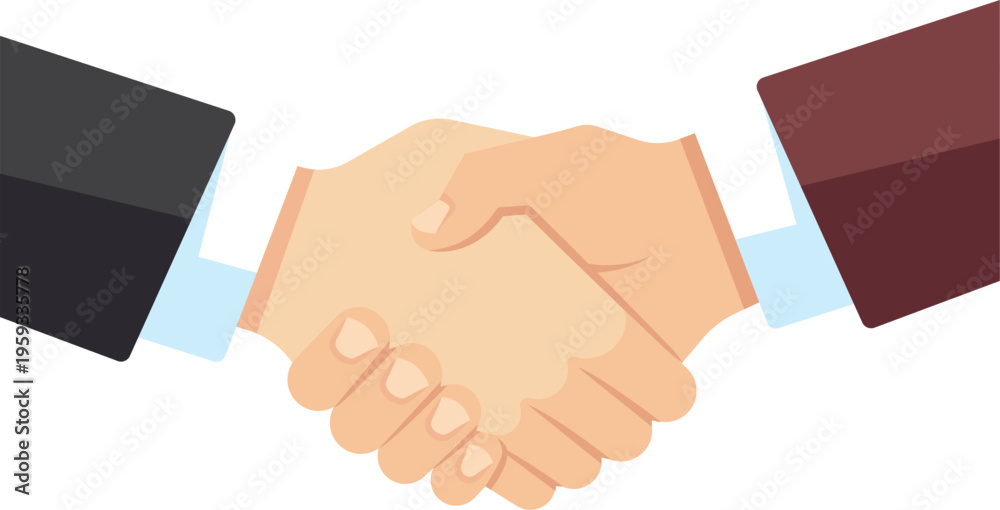 Obraz premium handshake between two businessmen