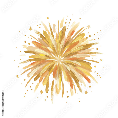 fireworks on white background