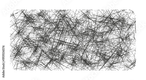 Abstract Black and White Chaotic Scratches Texture with Grunge Overlay Effect