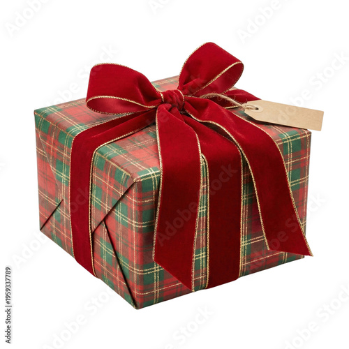 gift box with red ribbon