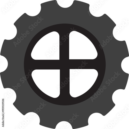 톱니바퀴 형태의 기계부품