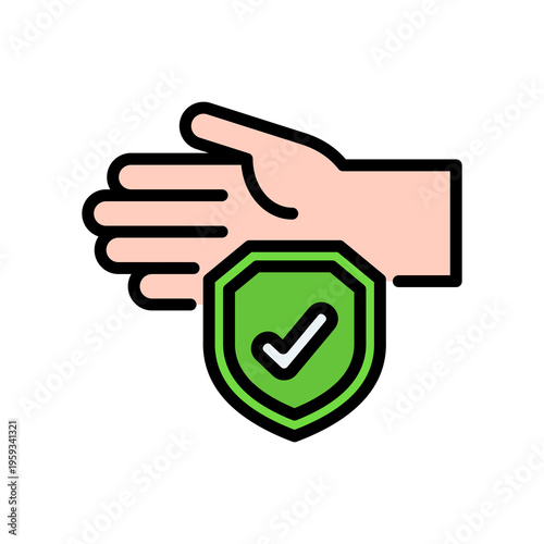 Policyholder lineal color icon