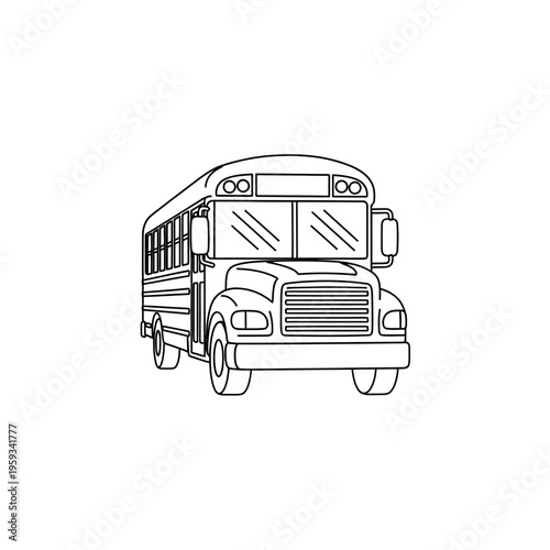 Childrens School Bus Toy Illustration for Educational and Entertainment Use