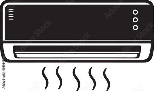 Air conditioner, ventilation, climate control, cooling system, heating and cooling, air conditioning unit isolated PNG with Transparent Background