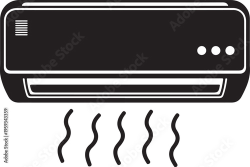 Air conditioner, cooling, ventilation, climate control icon isolated PNG with Transparent Background