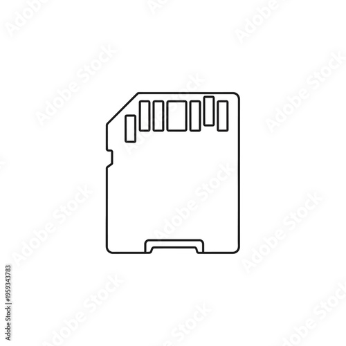 Close-up of a Digital Memory Card for Data Storage and Transfer