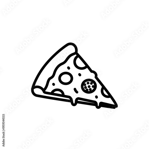 Close-Up of Delicious Pepperoni and Cheese Pizza Slice on White Background