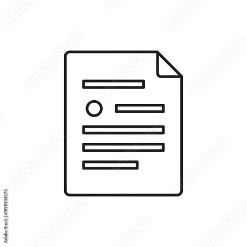 Close-up of Document File Paper with Text and Annotations for Office and Business Use
