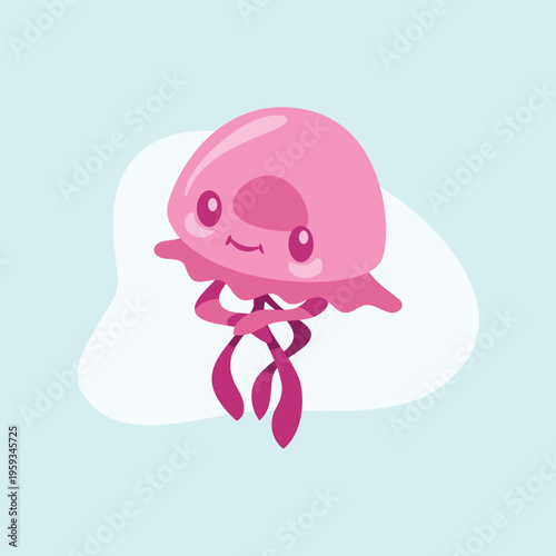 Pink Jellyfish so Cute and Humble