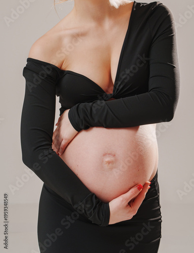 Celebrating the journey of pregnancy in a simple indoor setting