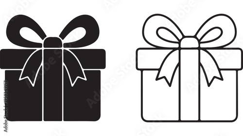 Gift box with ribbon and bow