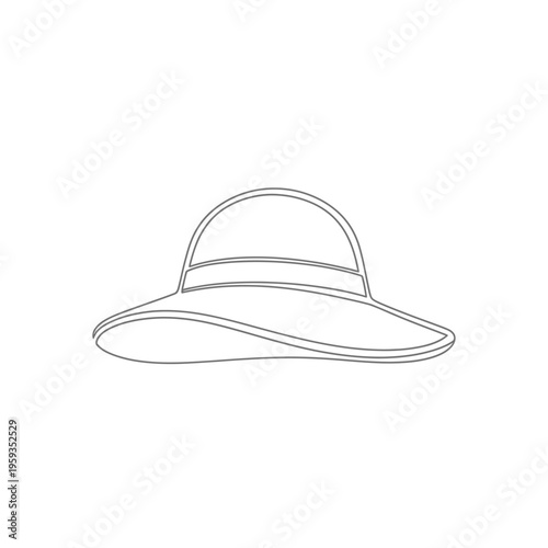 Elegant Wide-Brimmed Sun Hat for Fashionable Summer Wear