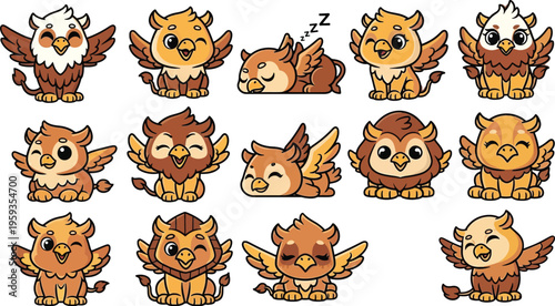 Cute Griffin Collection For Kids And Fantasy Lovers