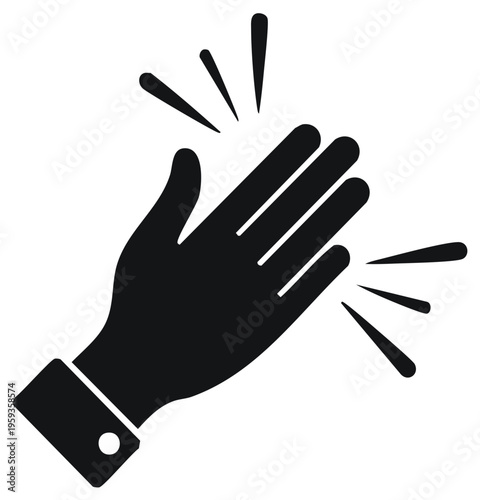 Clapping Hand Icon Applause Gesture Success Recognition Achievement Expression
