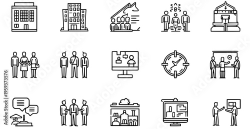 Business and communication icons