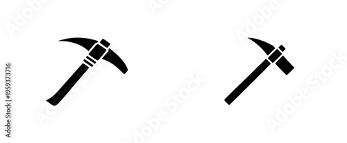 Sturdy Pickaxe: Forged Steel Head, Wooden Handle