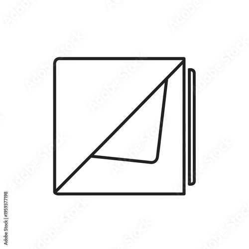 Minimalist Notebook with Pen Icon for Desk Workspace and Organization