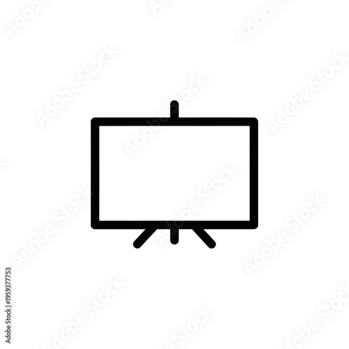 Minimalist Presentation Board with Stand for Business and Creative Use