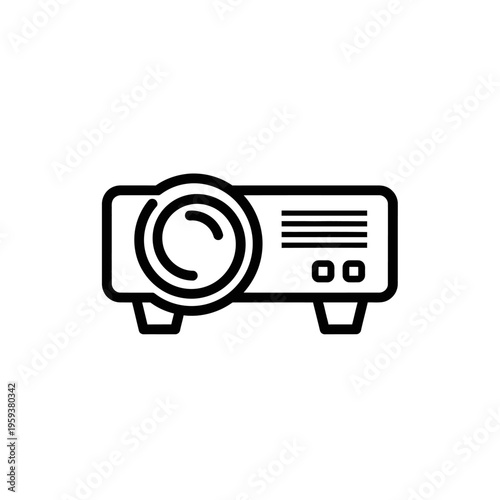 Modern Compact Projector Device for Home Entertainment and Presentations