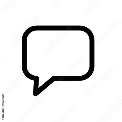 Modern Digital Communication Icon with Speech Bubble Design for Messaging Apps