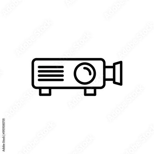 Modern Digital Projector Display for Presentations and Entertainment