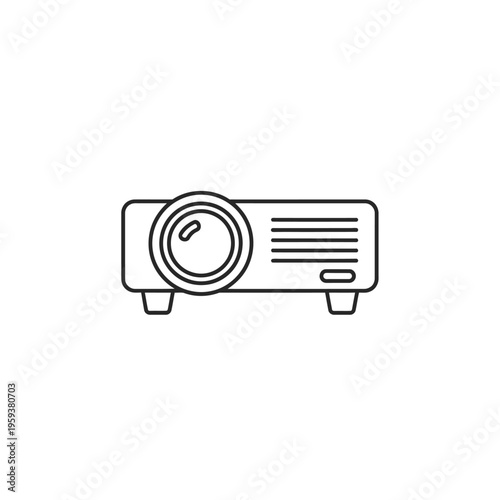 Modern Digital Projector Display with High Resolution and Connectivity Features