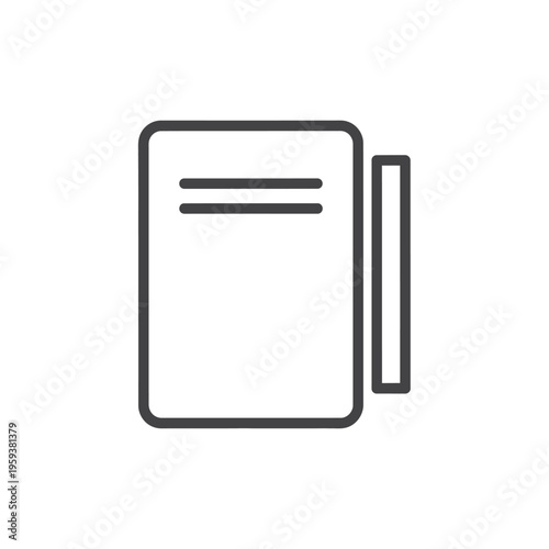 Modern Notebook With Pen for Note Taking and Writing in a Professional Desk Setting