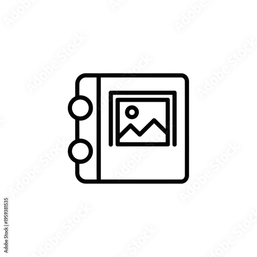 Modern Photo Album with Digital Creative Design Elements for Memory Sharing