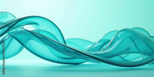 Abstract blue smoke and waves form a futuristic digital art design with curved lines and light swirls on a white backdrop, creating a colorful vector illustration for a technology wallpaper