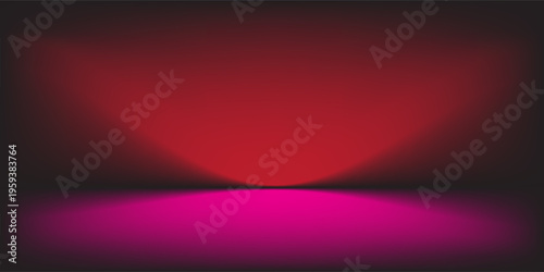 red background, abstract wall studio room, can be used to present your product,vector background