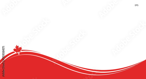 Canada day celebration background with red maple leaf design