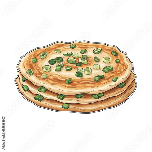 Scallion Pancake Stack