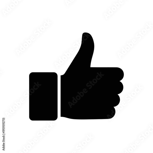 Thumbs Up Gesture Icon for Positive Feedback and Approval