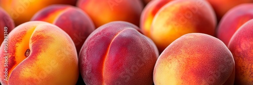 Fresh Ripe Nectarines Displayed on a Rustic Wooden Table, Rich in Natural Vitamins and Flavor