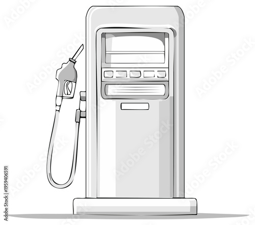 Fuel pump graphic illustration petrol station vector design concept