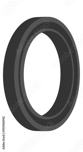 Rubber O Ring Seal Closeup.