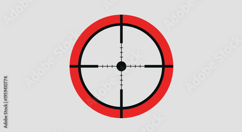 Red Circle with Crosshairs: Aiming for Precision and Accuracy in Graphic Design