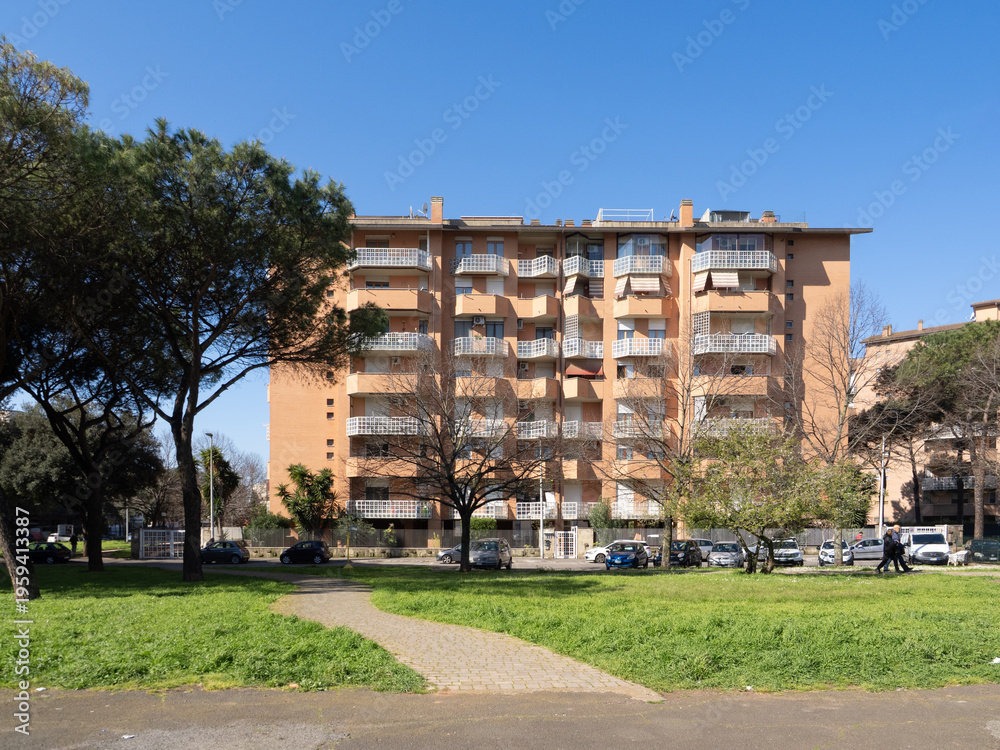 Obraz premium Residential area in Pomezia, Italy