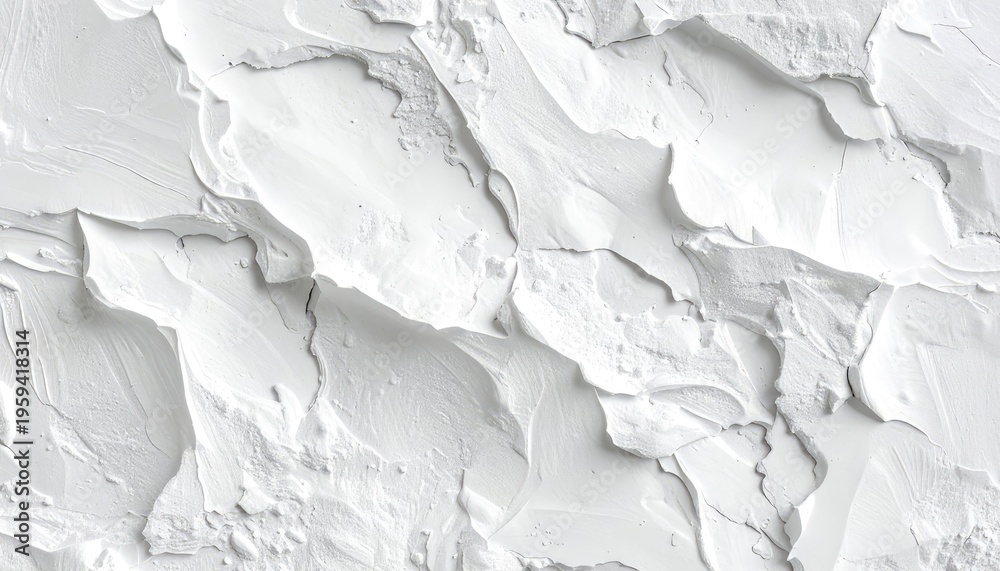 Fototapeta premium A detailed close-up view of a textured white surface with dramatic lighting.