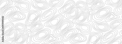 Airy Minimal Contour Line Seamless Pattern