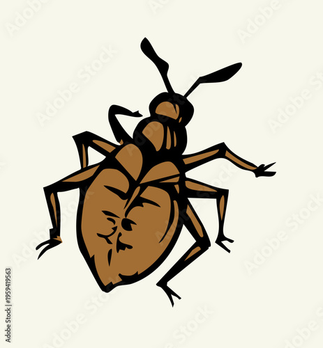 Vector drawing. Lice. One of the Plagues of Egypt.