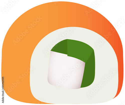 maki sushi vector