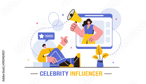 Celebrity influencer promoting a product on social media platform