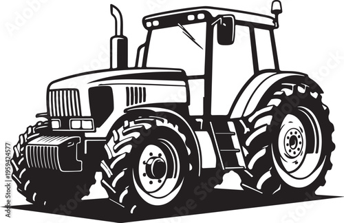 modern traktor vector symbol