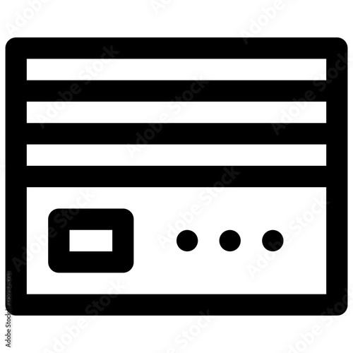 Modem. Editable stroke vector icon.