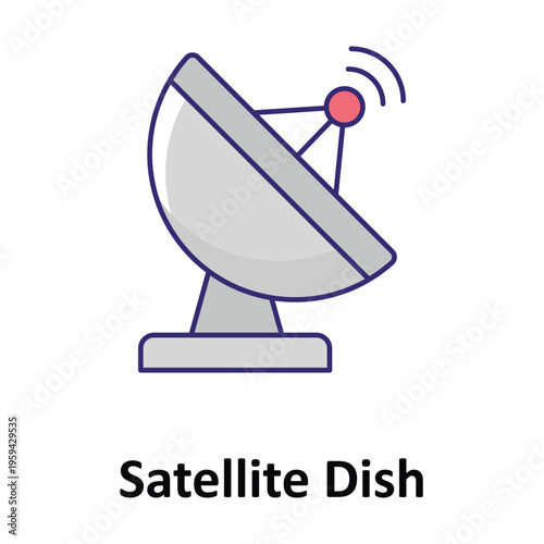  Satellite Dish Vector icon which can easily modify or edit