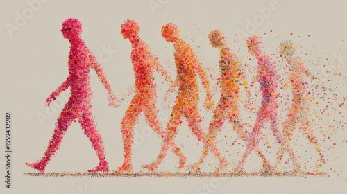 Modern longevity concept with bio science and future health innovation