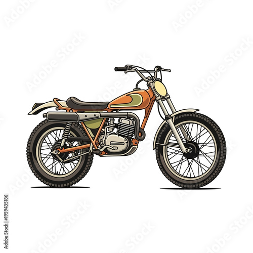 Vintage Motorcycle Illustration