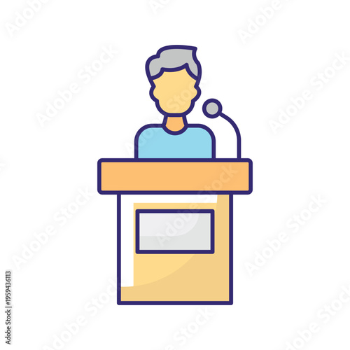 Press Brief Vector icon which can easily modify or edit