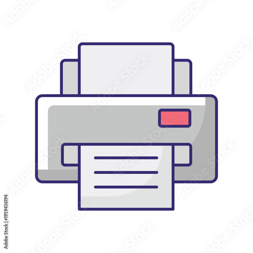 Printer Vector icon which can easily modify or edit